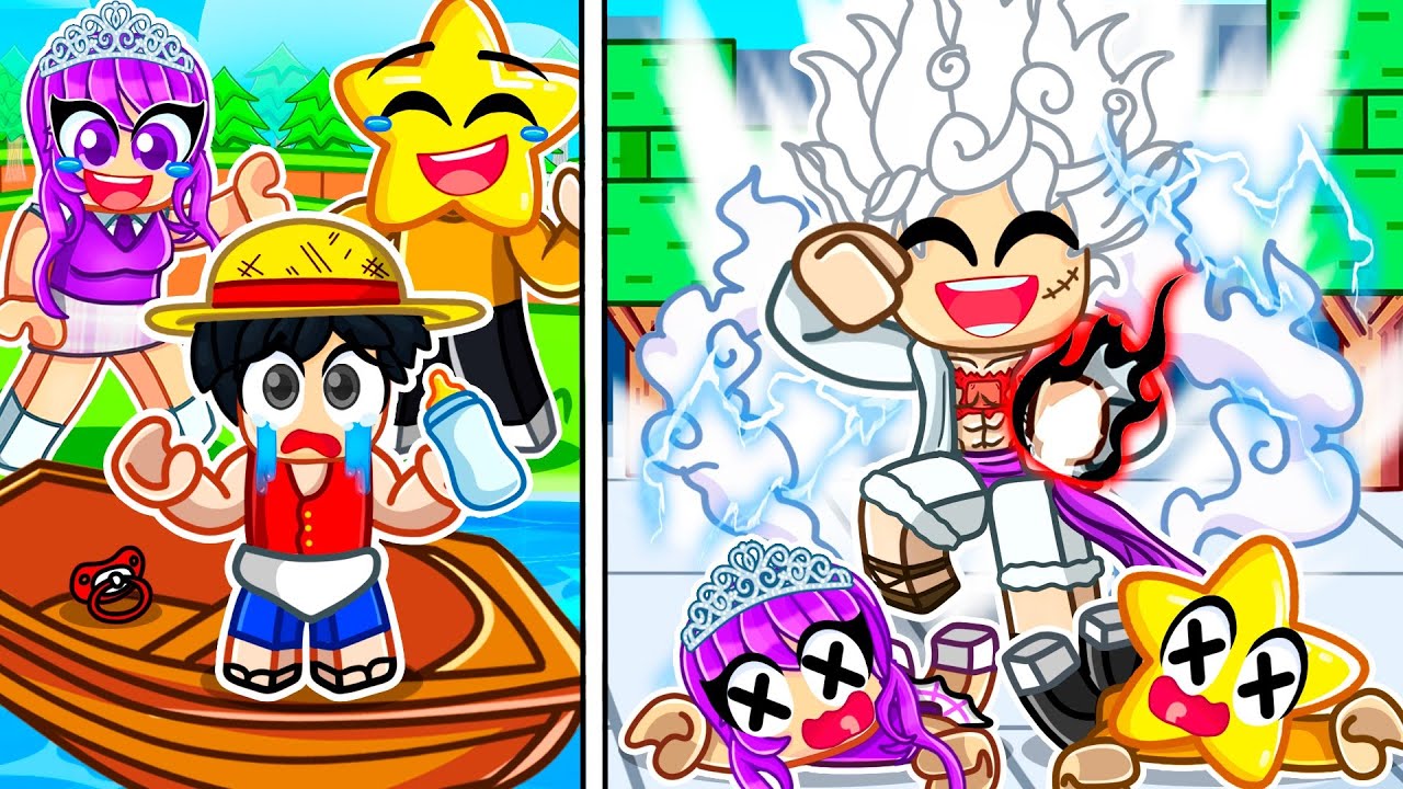 BIRTH to LUFFY in Roblox Strongest Battlegrounds!