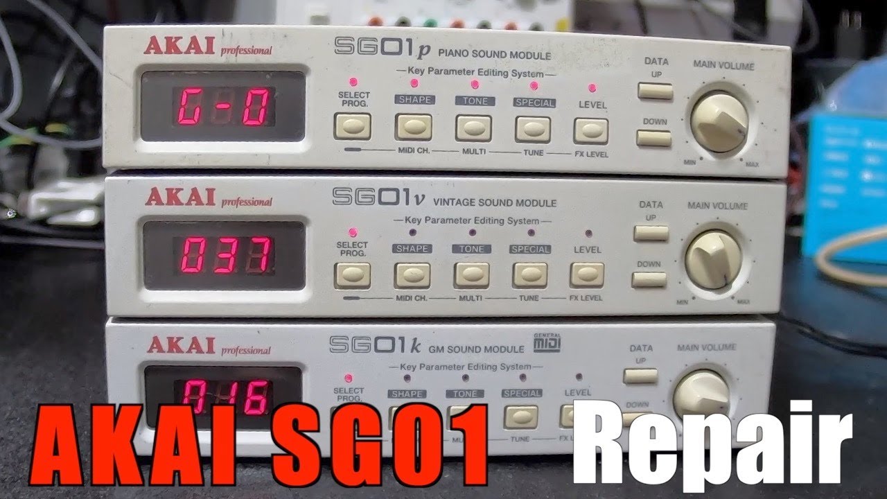 repair AKAI SG01 Series restoration (EZAS/electronic instrument