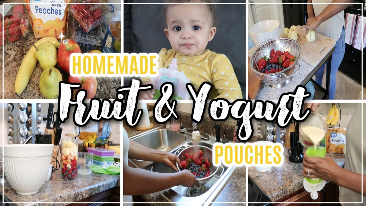 HOW TO MAKE HOMEMADE DIY BABY FOOD POUCHES! | FOR INFANTS AND TODDLERS