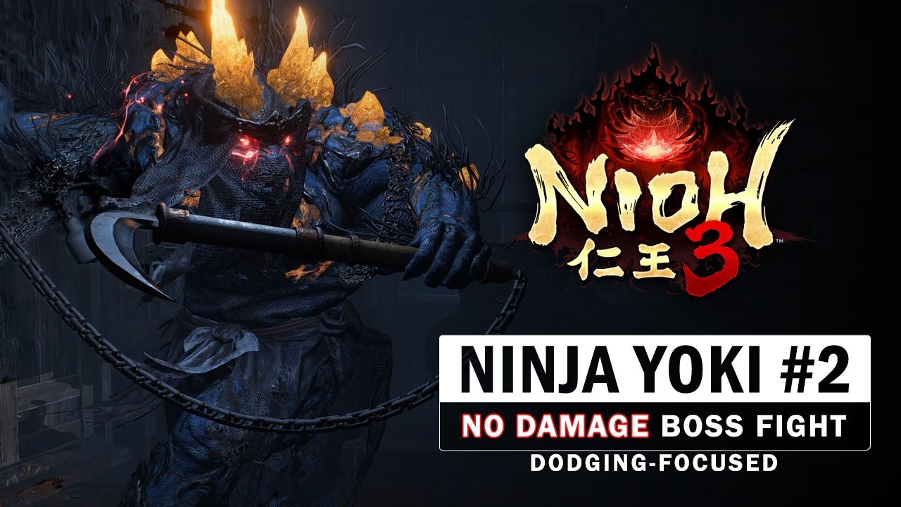 Nioh 3 &mdash; Бой с боссом Ниндзя Йоки #2 (без повреждений)