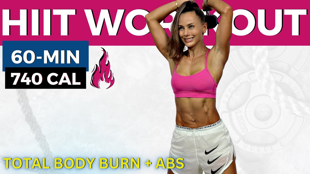 60-MIN INTENSE TOTAL BODY FAT KILLER HIIT WORKOUT (lose weight fast, build lean muscle + abs work)