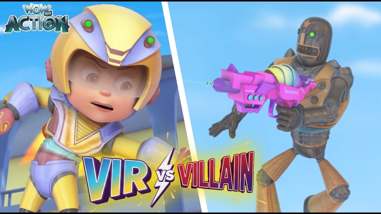 Vir The Robot Boy | Vir Aya News Channle Pe | Vir Vs Villain Compilation🔥🤖| Wow Action