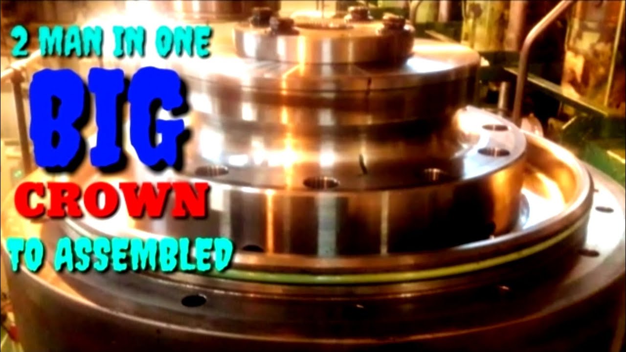 Replace piston crown for main engine