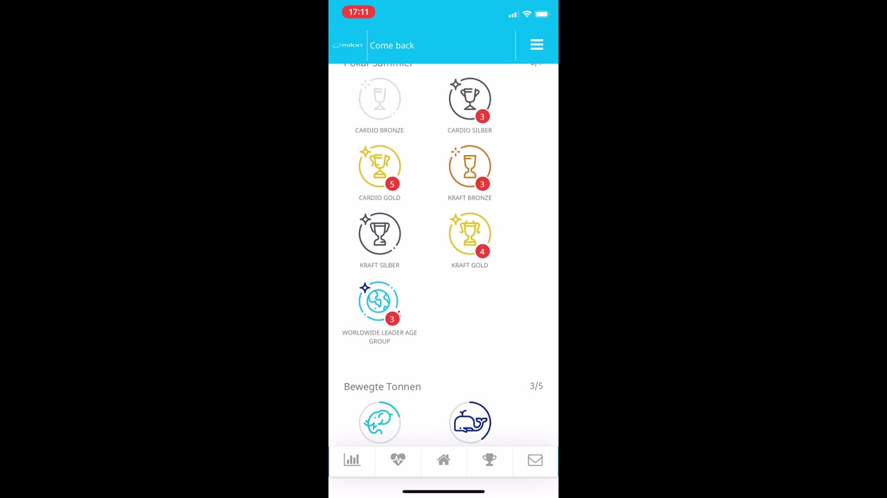 Milon ME App IOS/Android für den Kraft-Ausdauer Zirkel im Come back Gelsenkirchen Buer