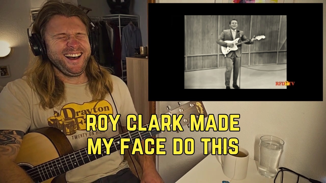 First time REACTION to ROY CLARK playing 'Folsom Prison Blues'