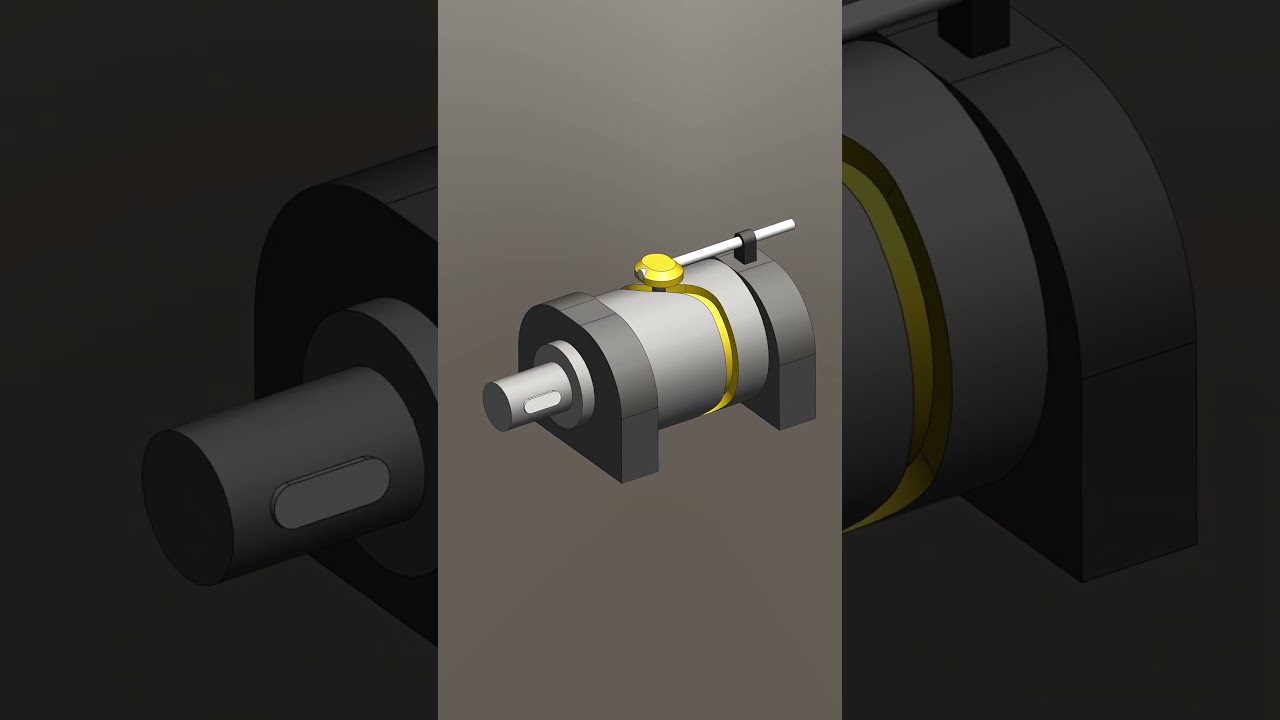 Barrel (Cylindrical) Cam Mechanism 2 (Mechanical Movement Part 43) #mechanicalmechanism #animation