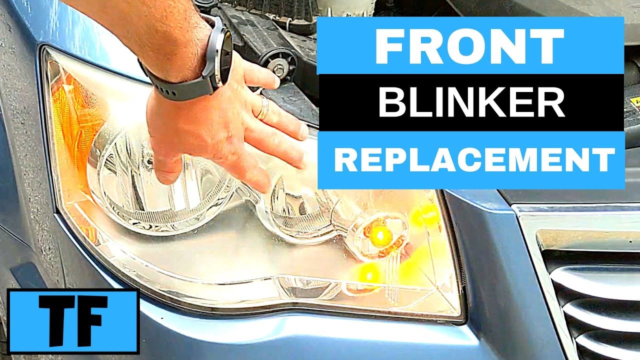 TURN SIGNAL FRONT BLINKER LIGHT REPLACEMENT CHANGE - 2012 Chrysler Town and Country Minivan (Easy!)