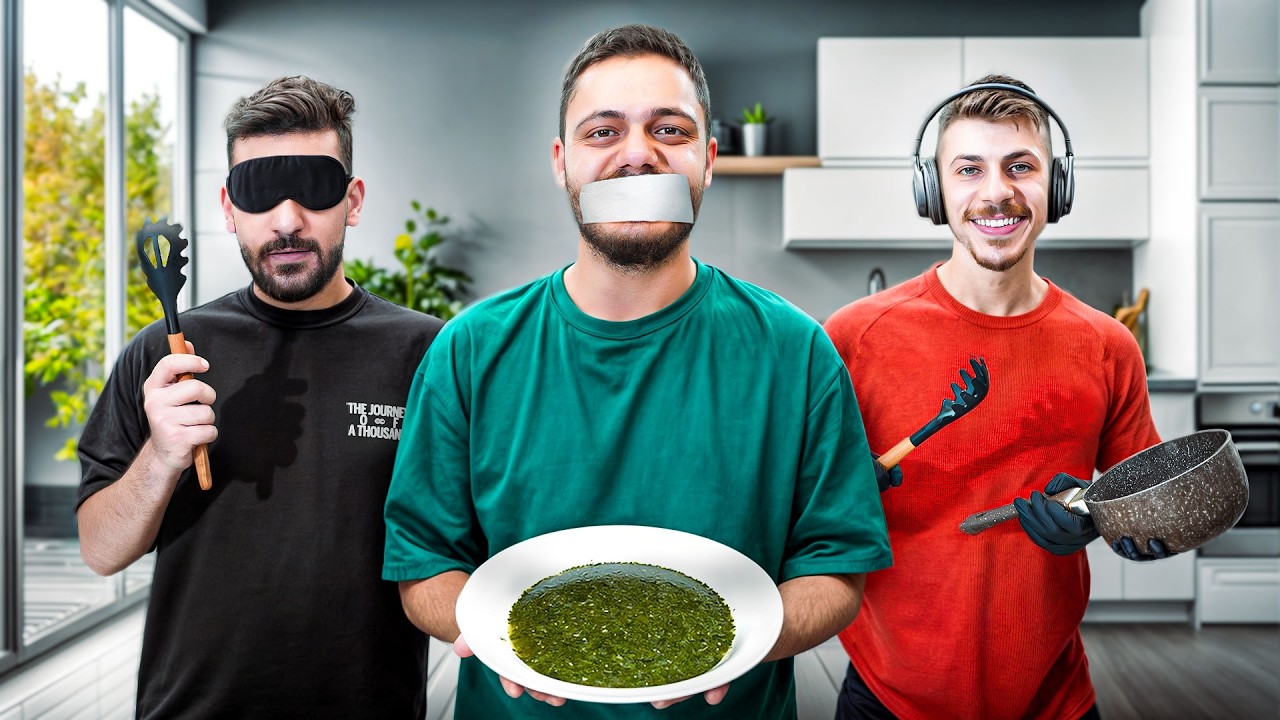 تحدي الطبخ بدون حواس 🧑🏻‍🍳