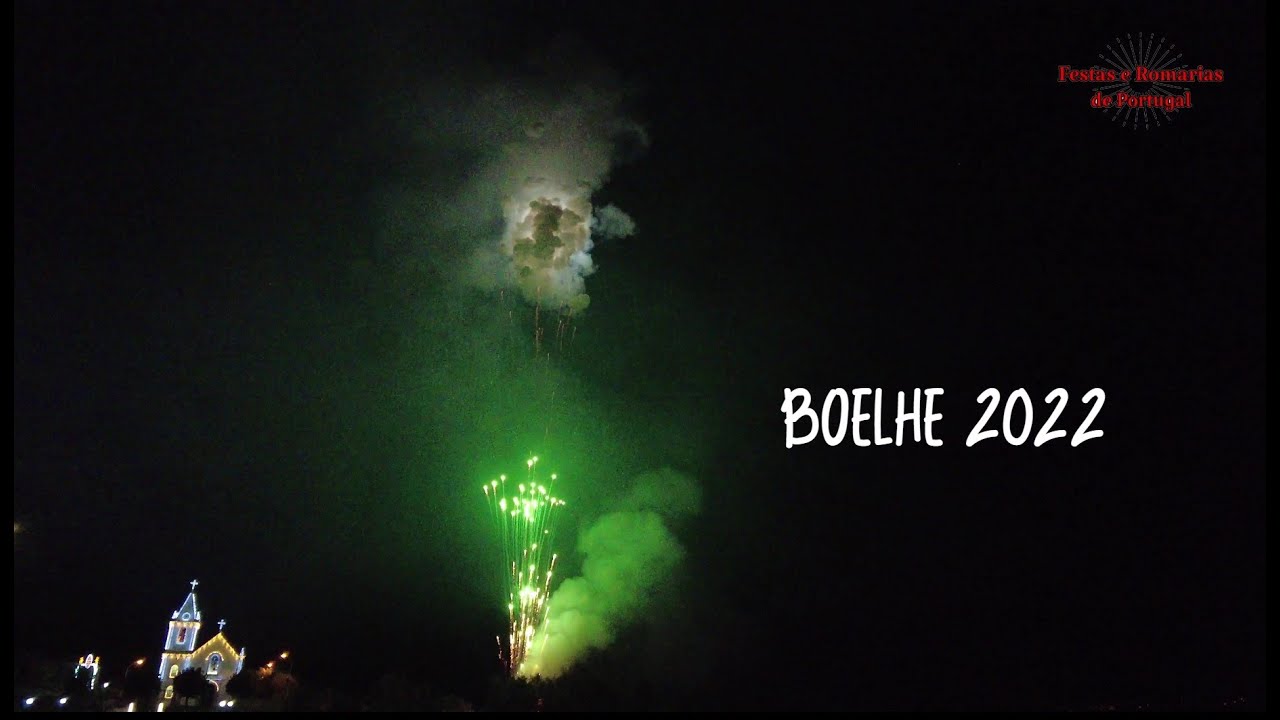 Estrondosa sessão de fogo de artificio em Boelhe Penafiel 2022