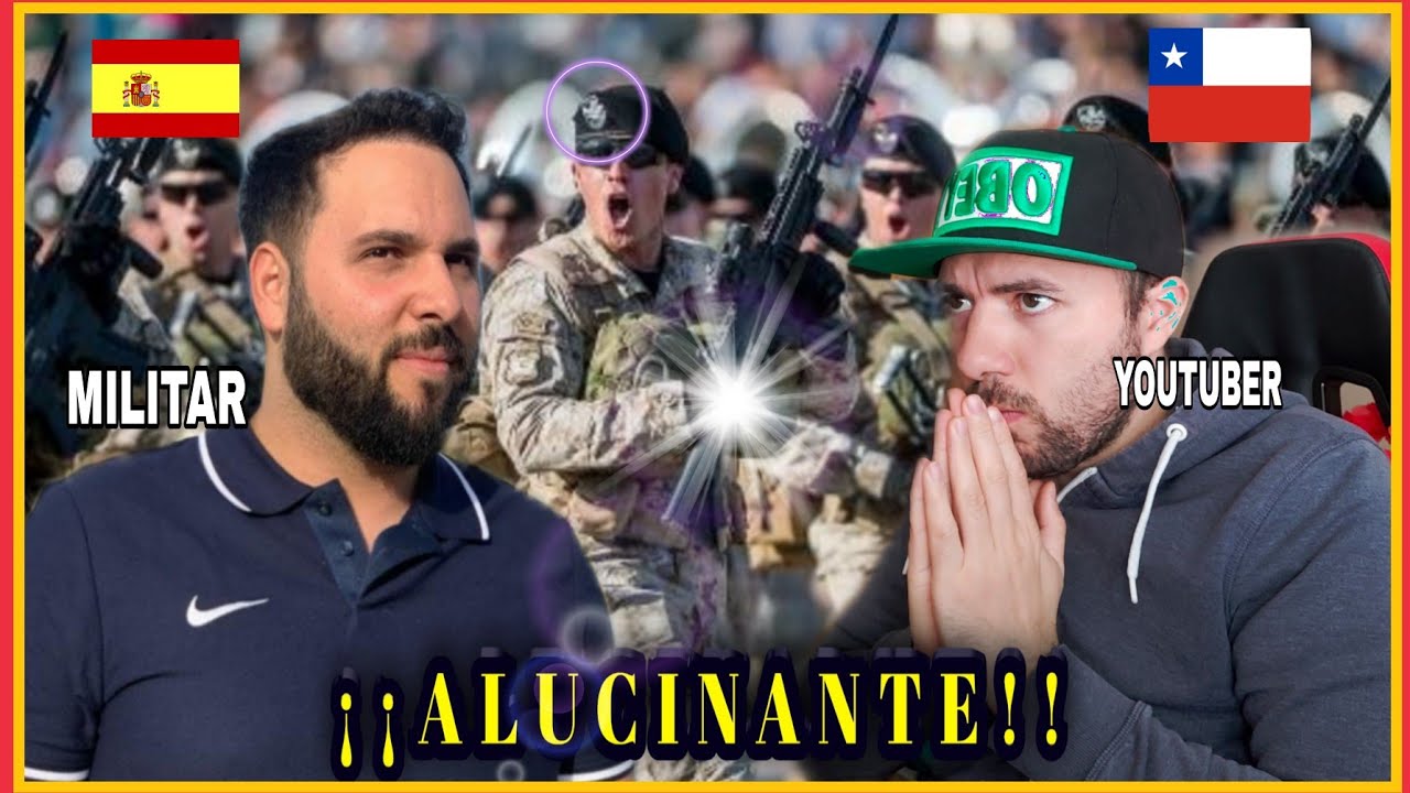 MILITAR ESPAÑOL REACCIONA a PARADA MILITAR de CHILE 2019