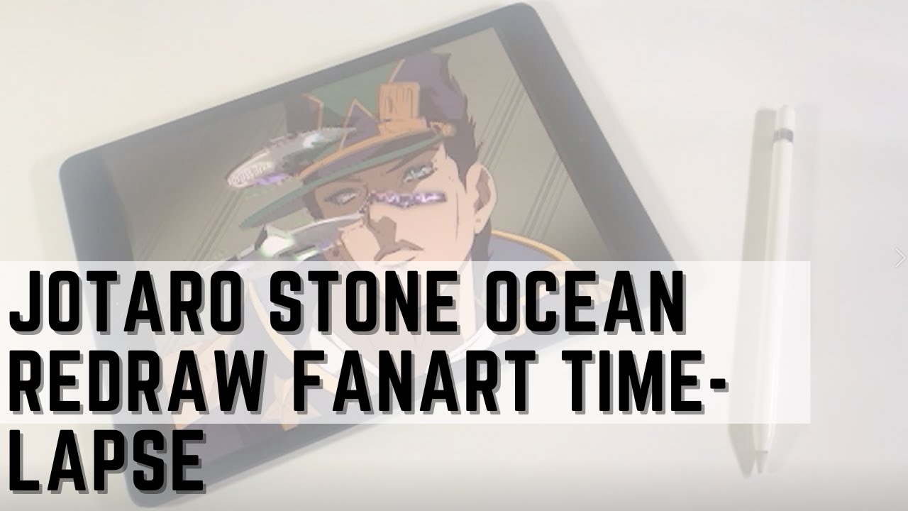 Jotaro Stone Ocean Fanart | Jojo's Bizarre Adventure Fanart | Anime Fanart | Art Time-Lapse | JJBA