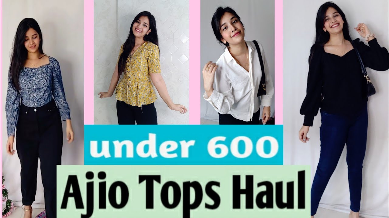 Ajio Tops Haul | Ajio Tops Review|Classic White Shirt,Peplum,Sweetheartneck Tops | Devyani Kale