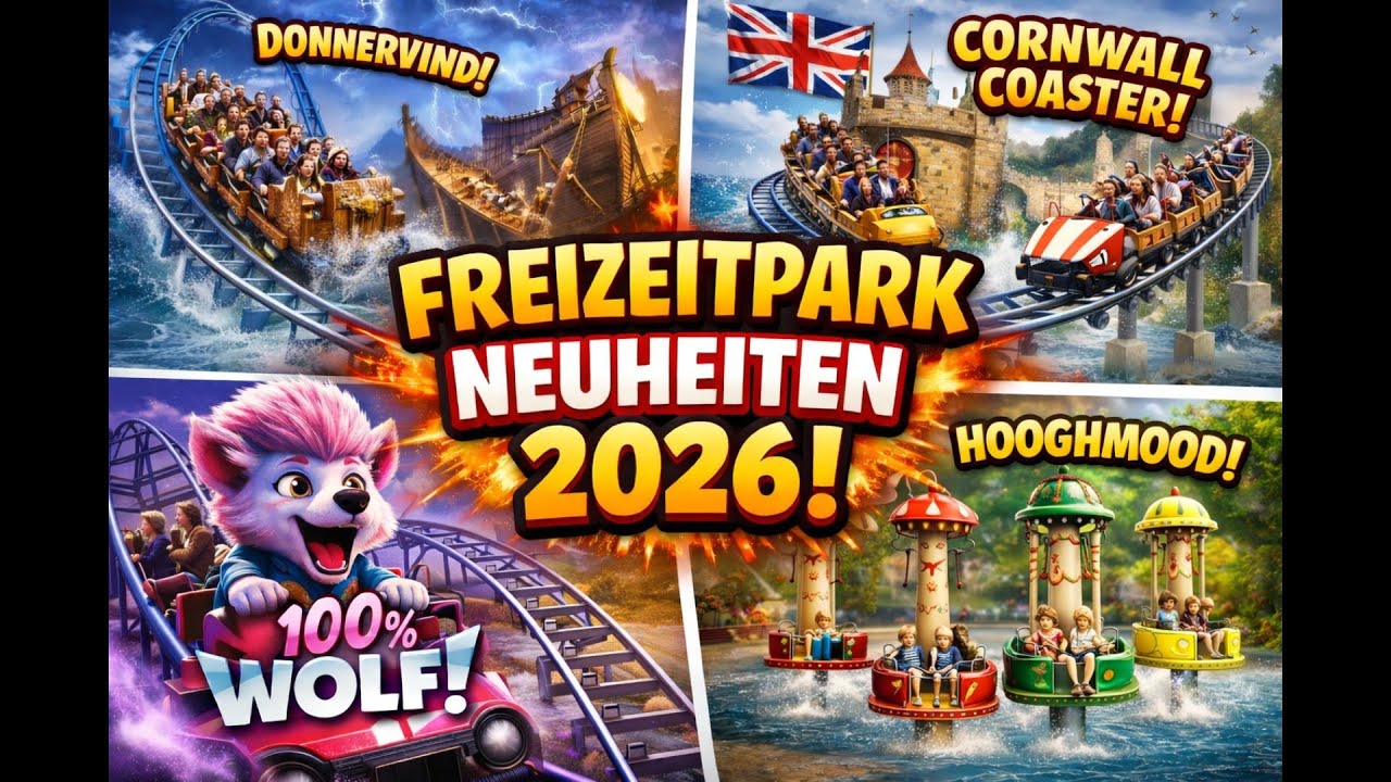 NEW in 2026 - Ausgewählte FREIZEITPARK-Neuheiten!