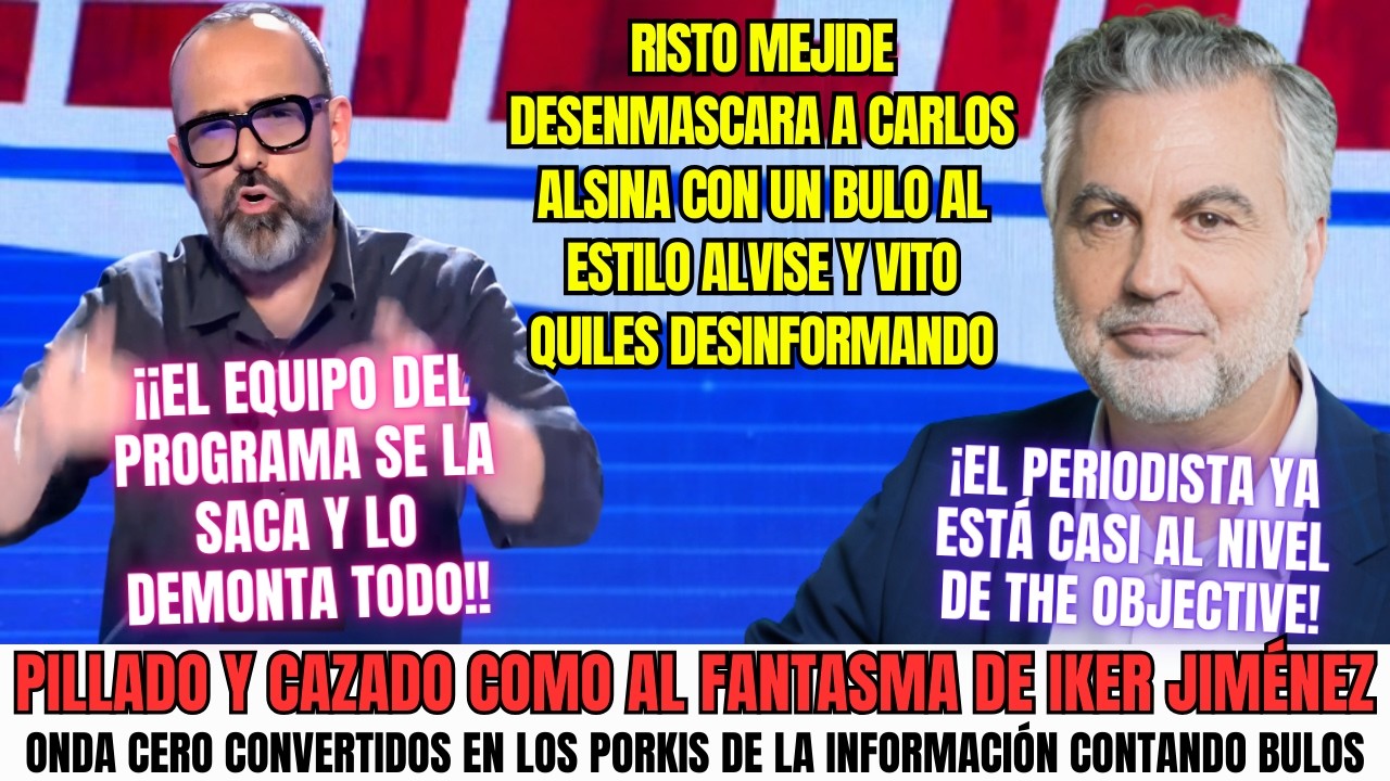 Desinformación en directo Risto Mejide cuestiona a Carlos Alsina
