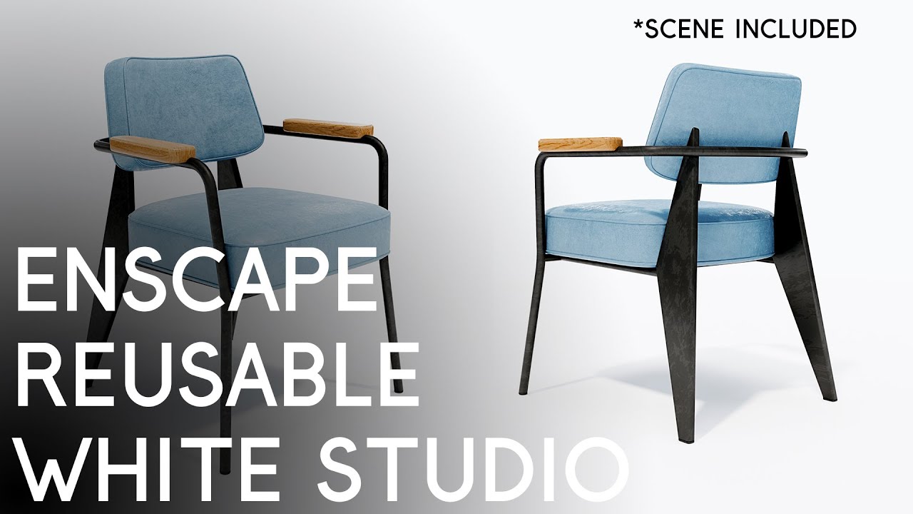 Enscape reusable white studio | Modulus Render