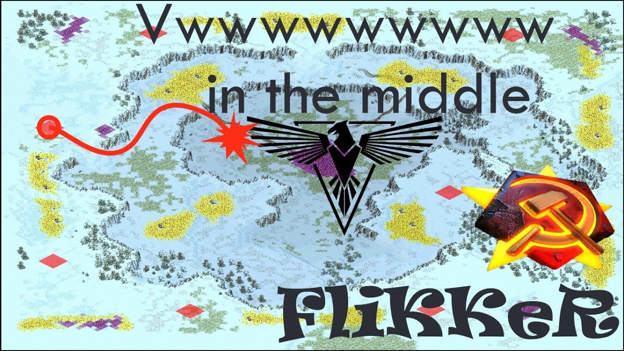 Red Alert 2 Yuri's Revenge - Pro 1 vs 1 Allied vs Soviet Match on the map Heck Freezes Over