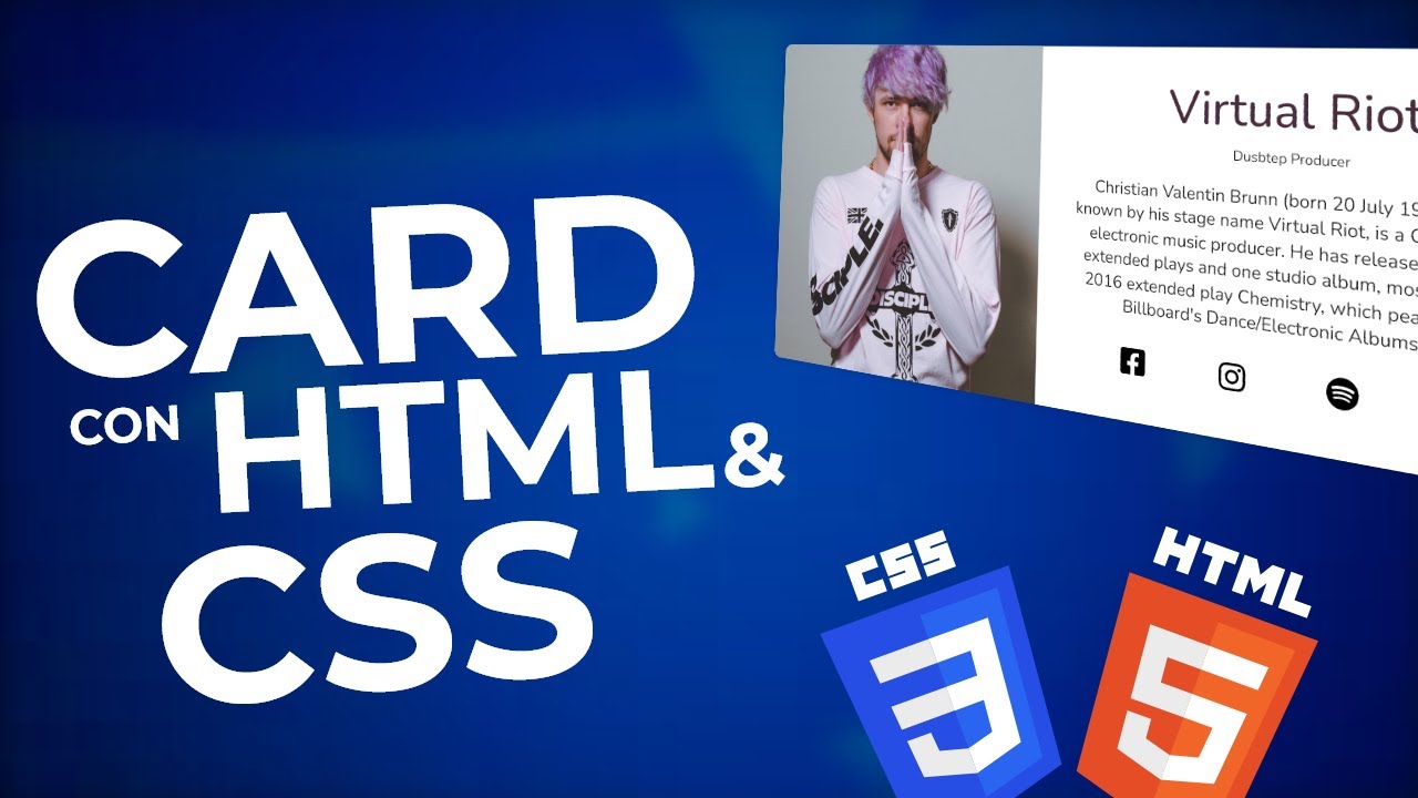 Como crear un CARD COMPONENT para tu sitio web con HTML & CSS desde 0
