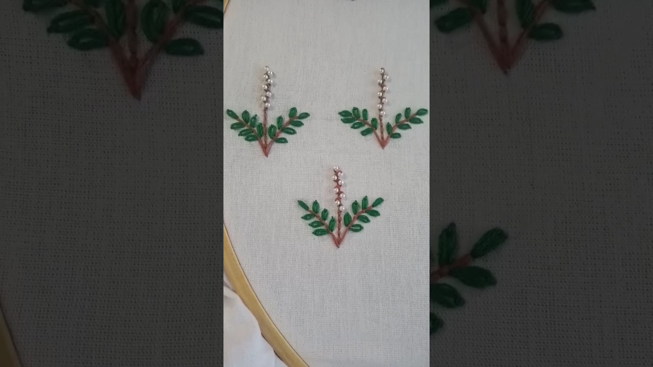 Exotic Beaded Motifs Hand Embroidery Design For All Over Filling Stitch 
