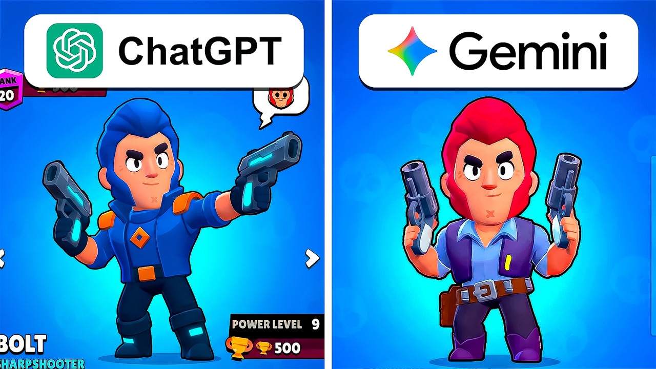 ChatGPT vs Gemini: Criando Brawl Stars do Zero!