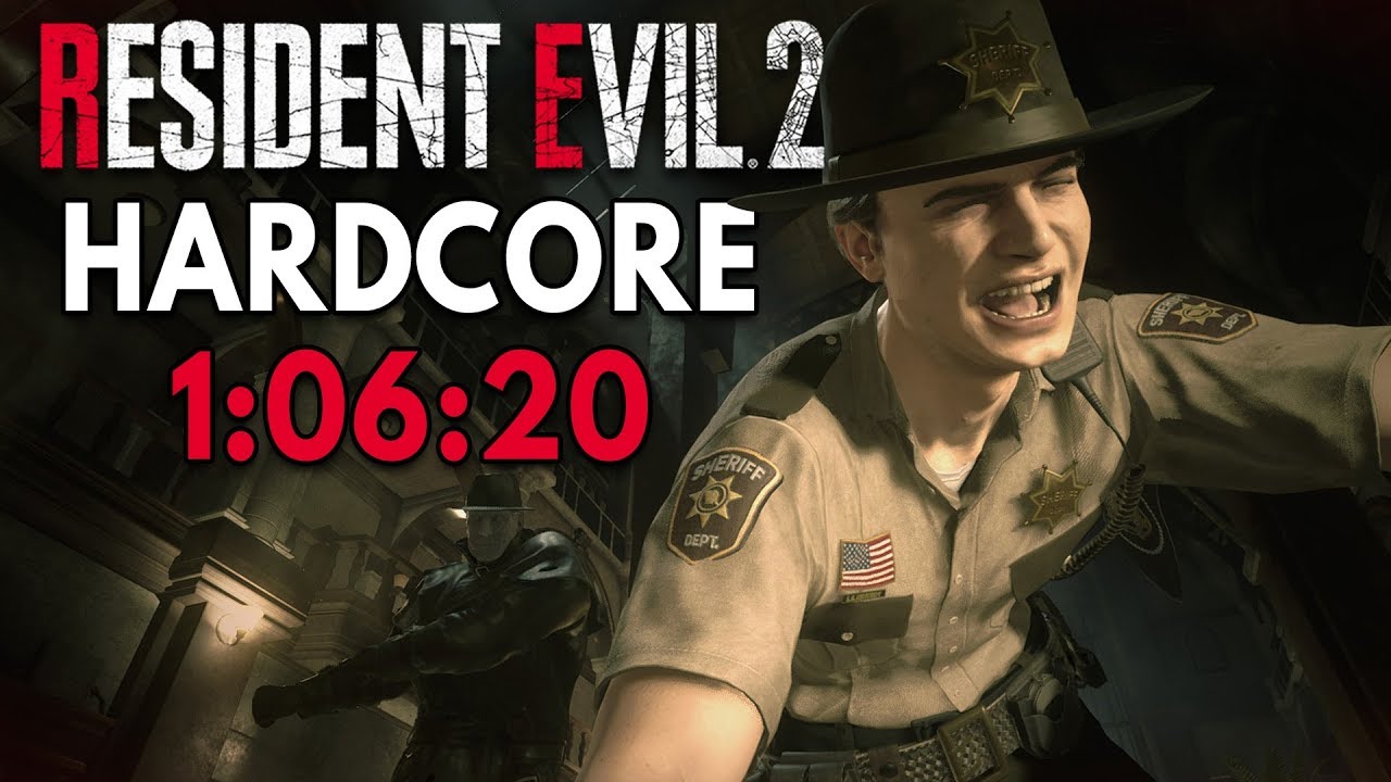 Resident Evil 2 (2019) - Leon A Hardcore Speedrun in 1:06:20 [Personal Best]
