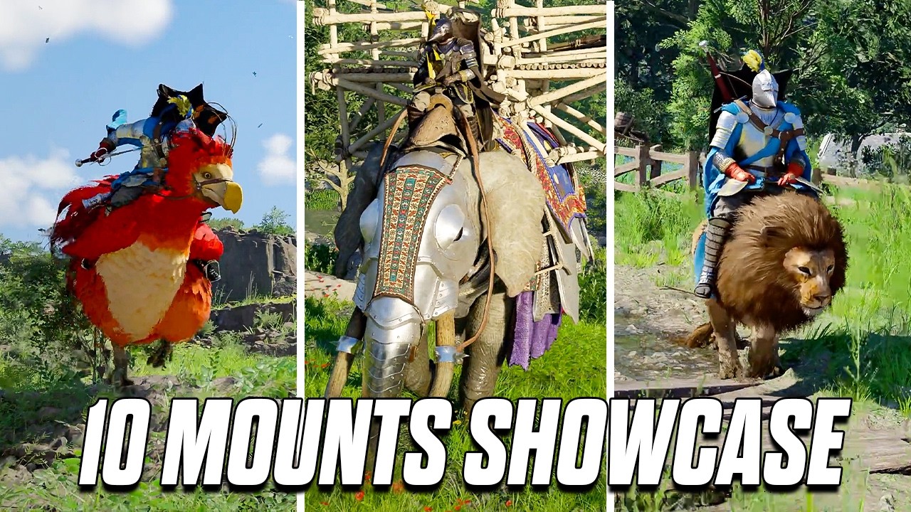 Crimson Desert &ndash; 10 Mounts with gameplay showcase