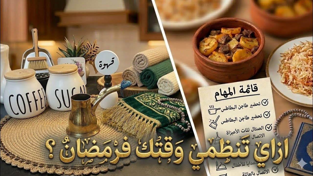 روتيني اليومي في رمضان 🌙🤍 إزاي بنظم وقتي بين العبادة وبيت و٤ أطفال بدون ضغط✌️