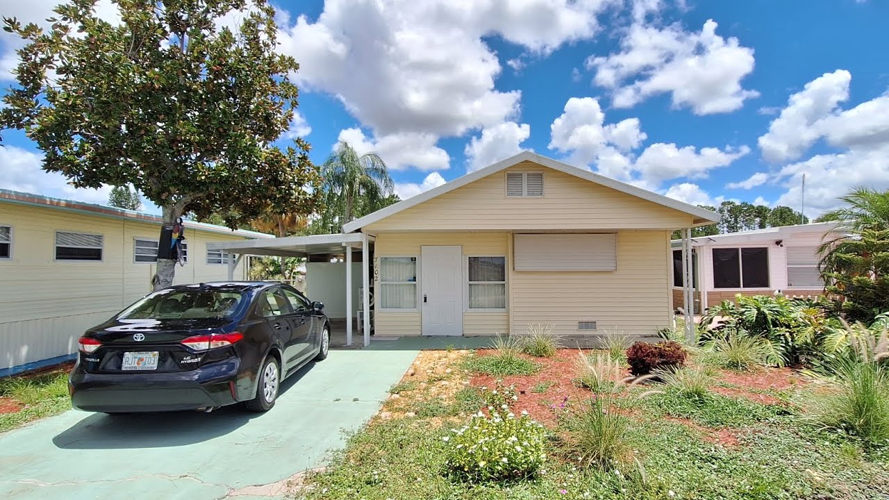 Se Vende Mobile Home de 2 Dormitorios 1 Baño con Terreno Incluido en Winter Haven, Florida 33881