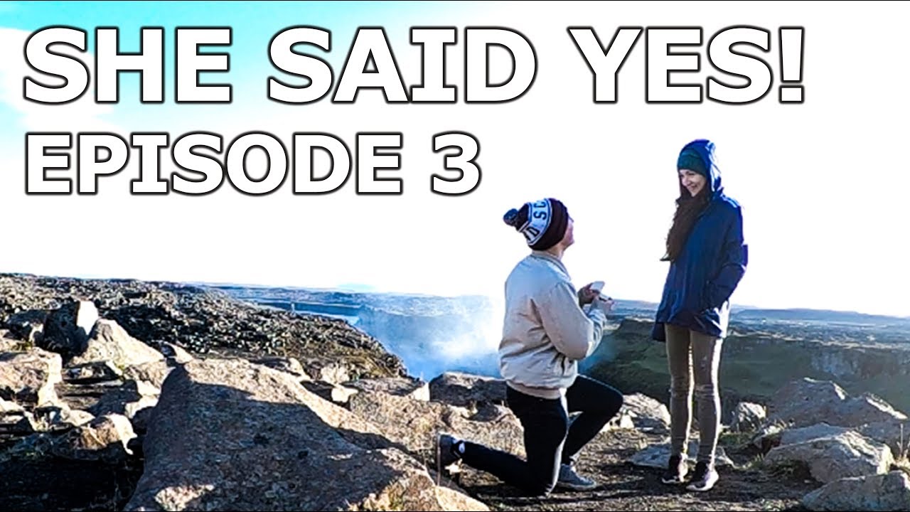 MARRIAGE PROPOSAL AT EUROPE'S MOST POWERFUL WATERFALL // Iceland 2018