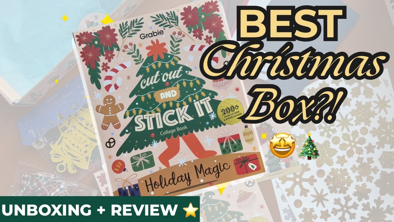 ЛУЧШАЯ шкатулка для скрапбукинга на Рождество?! 🎄 ПОЛНЫЙ ОБЗОР КОРОБКИ ПОДПИСКИ Grabie + РАСПАКОВКА