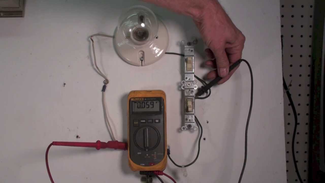 Electric troubleshoot with a voltmeter.  Circuit with 2 switches Part 3