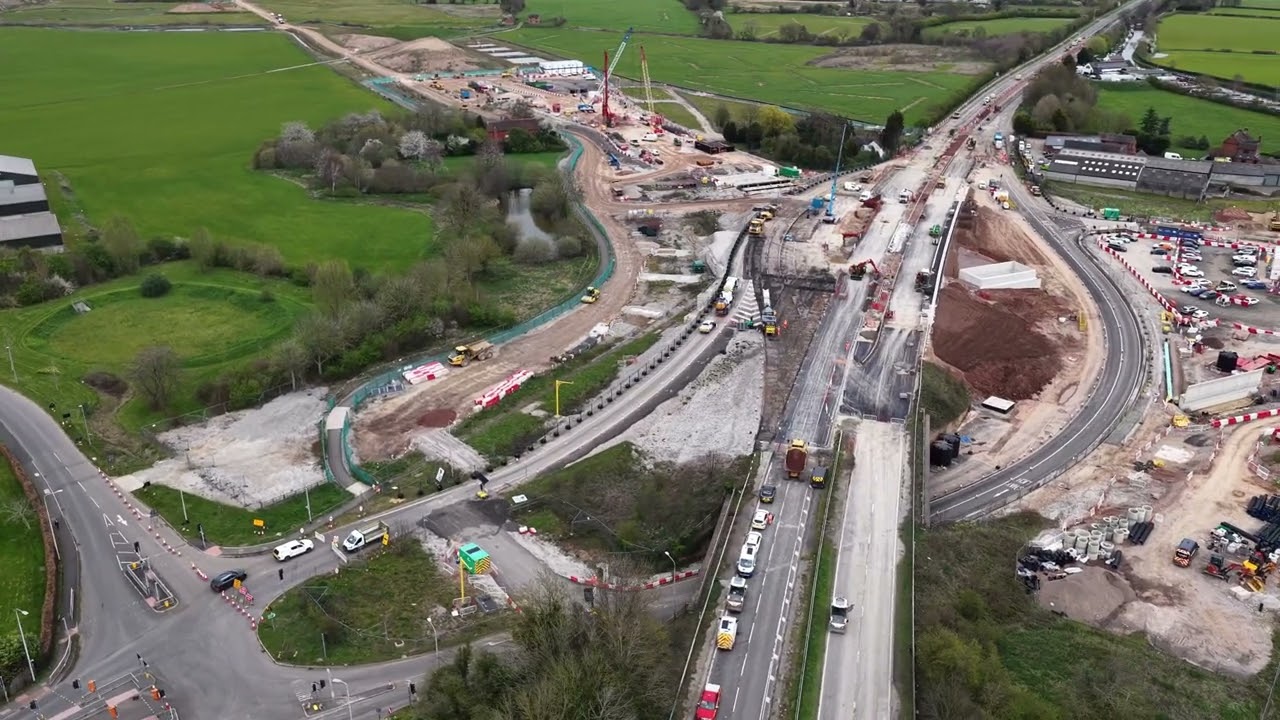 HS2 A38 Realignment update restoring road layout  4 miles  closure 1 st April 2026 in just 11 days
