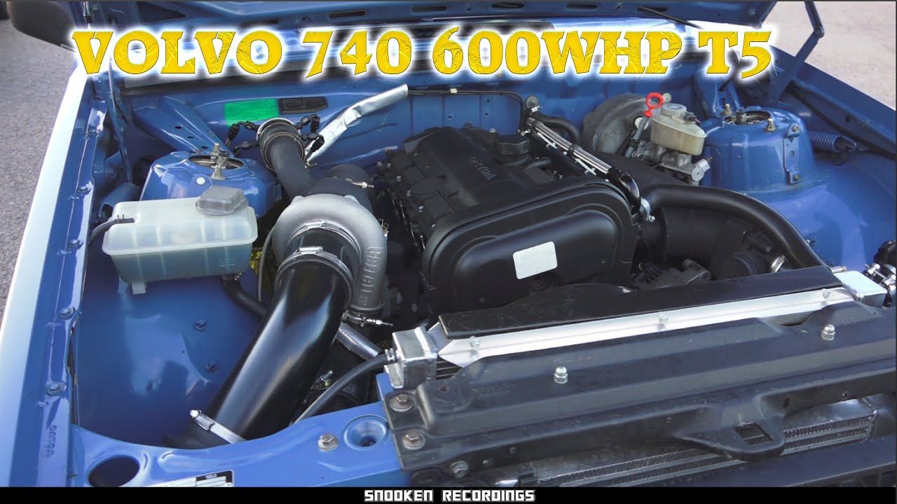 HUR SNABB ÄR EN VOLVO 740 T5 600WHP+ RULLANDE DRAGRACING 800M