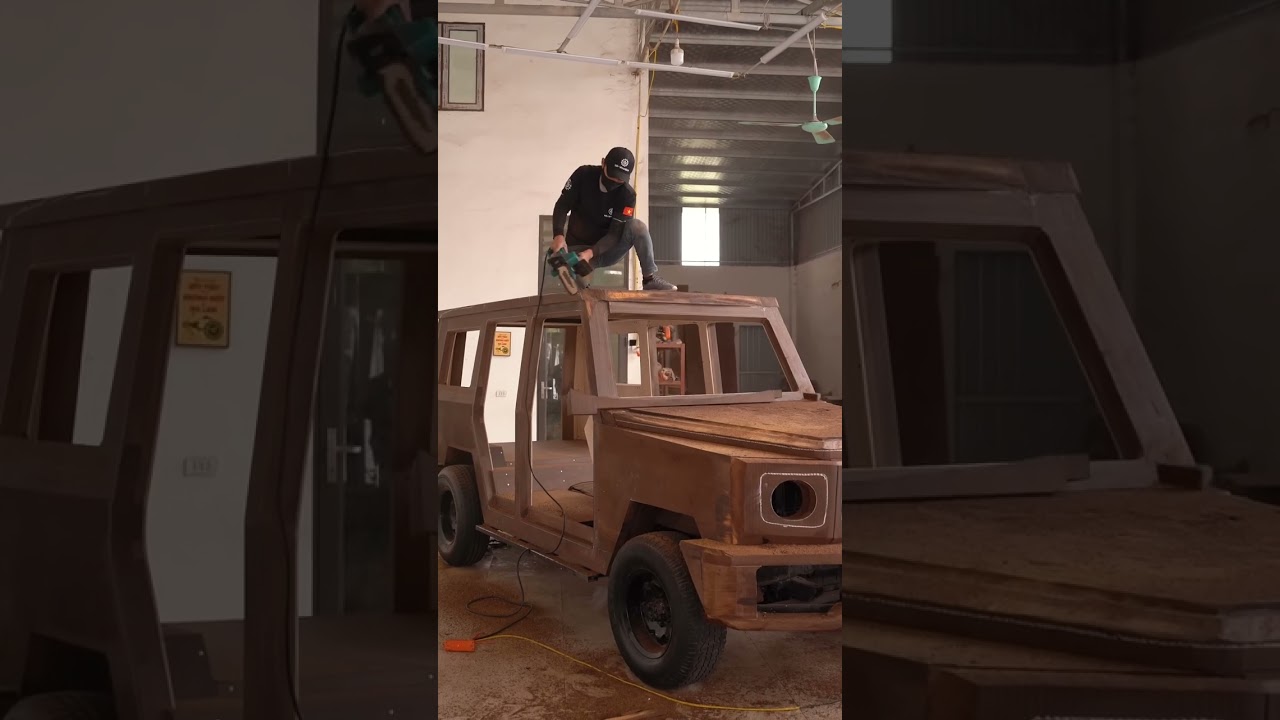 Building a Wooden Car From Scratch: INSANE Craftsmanship!