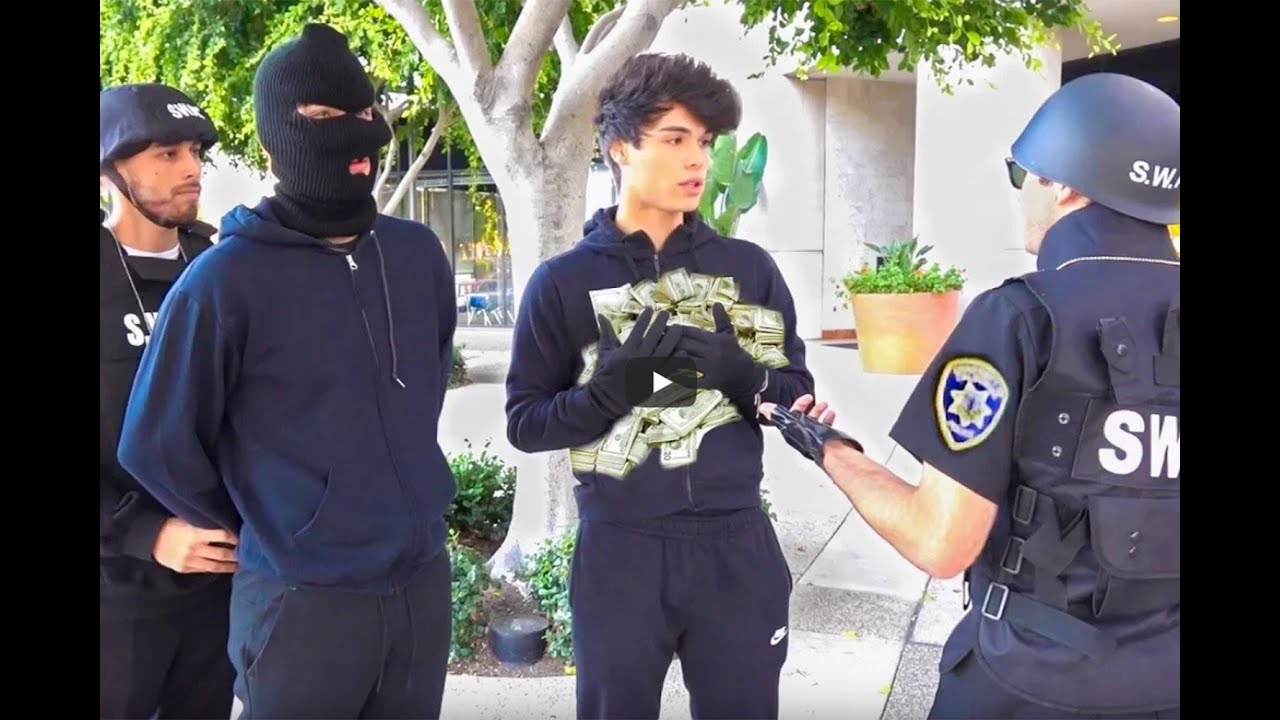 Bank Robbery Prank Gone Wrong! (Stokes Twins) (deleted video)