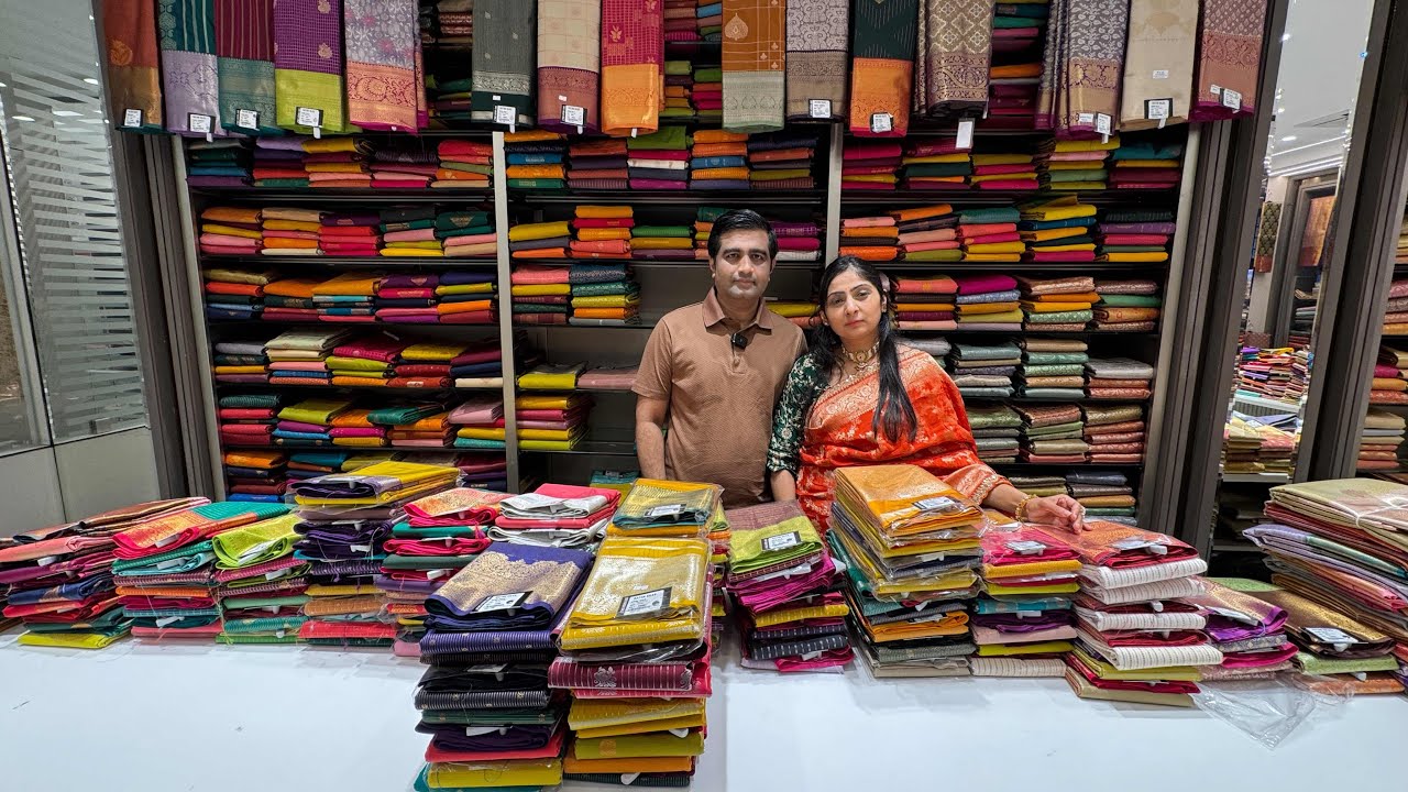Semi Silk Sarees at Ratan Silks | Biggest Showroom in Bangalore Hanumanthnagar