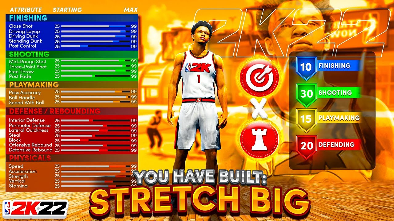 BEST STRETCH BIG BUILD in NBA 2K22! BEST POWER FORWARD BUILD! THE BEST SHOOTING CENTER BUILD NBA2K22