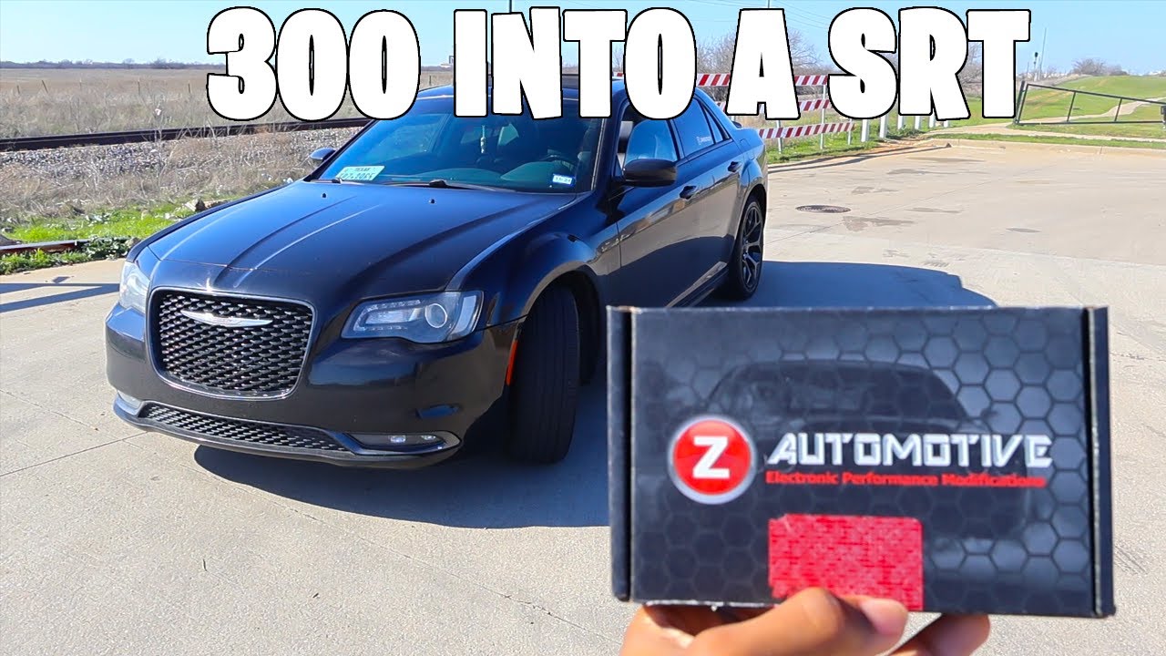 TURNED MY 300 INTO A SRT ( Z AUTOMOTIVE TAZER ) ADDED HP!!!