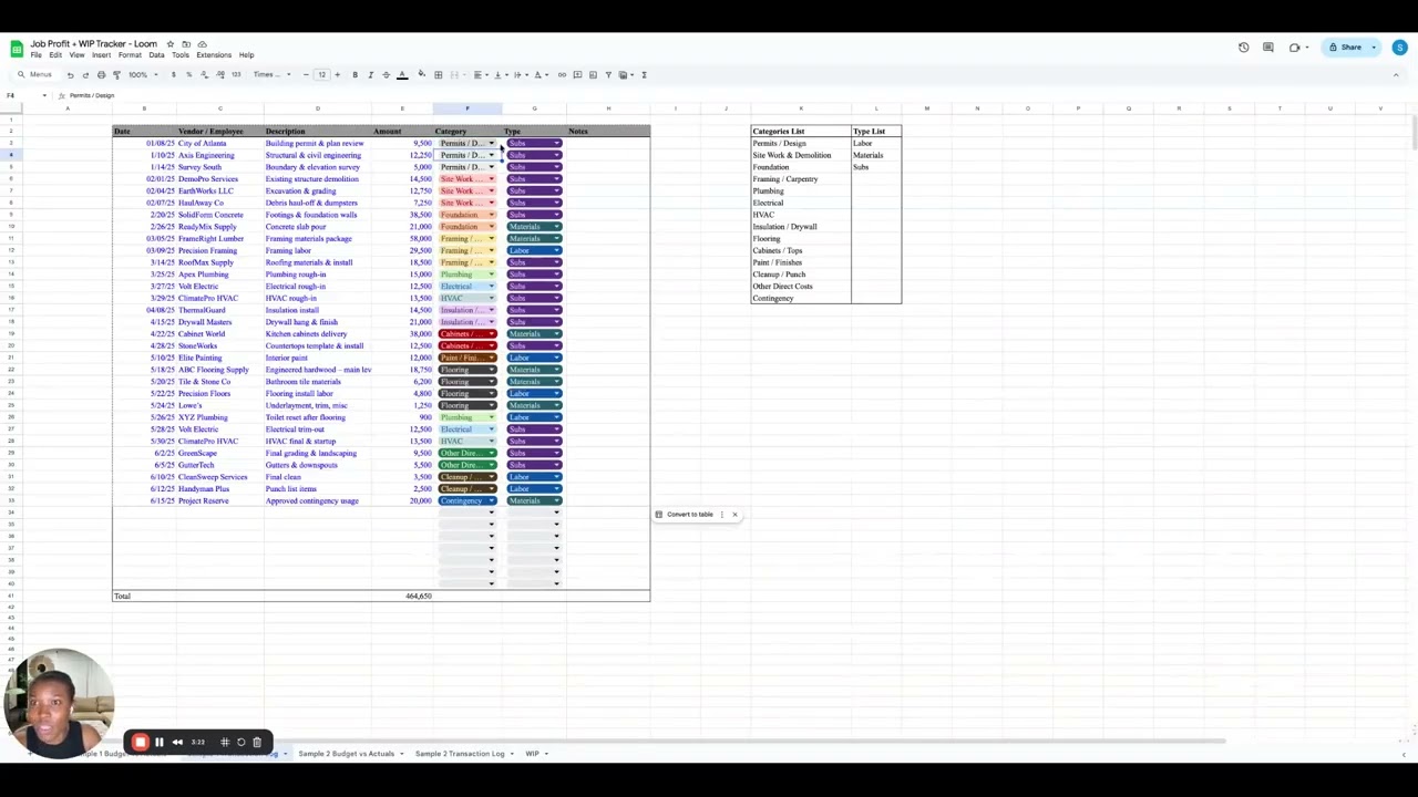 Simple Job Costing & WIP Tracker for Builders (Free Template + Walkthrough)