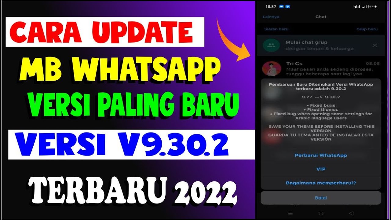Cara Update MB Whatsapp V9.30.2