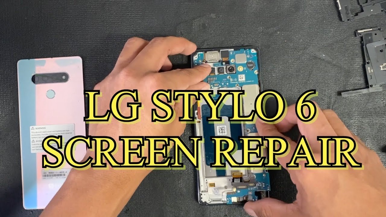 LG Stylo 6 — как разобрать — ремонт стекла экрана — ЖК-дисплей