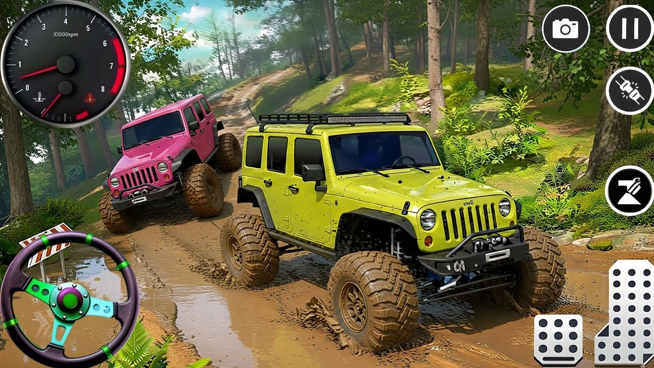 4x4 Offroad Jeep Driving Simulator 3D - Drive SUV 4x4 Jeep Offroad Game - Android Gameplay 