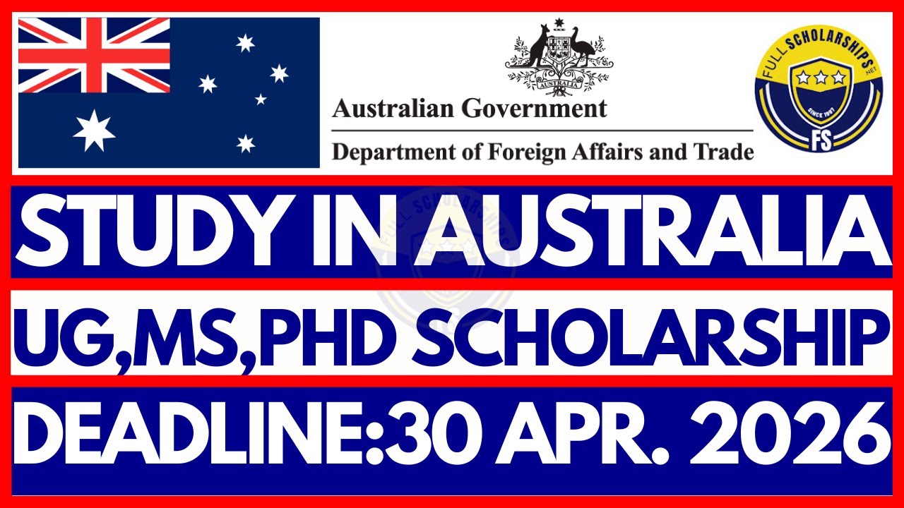 Australia Awards Scholarship 2026 | Fully Funded Masters & PhD | Australia Government Scholarships