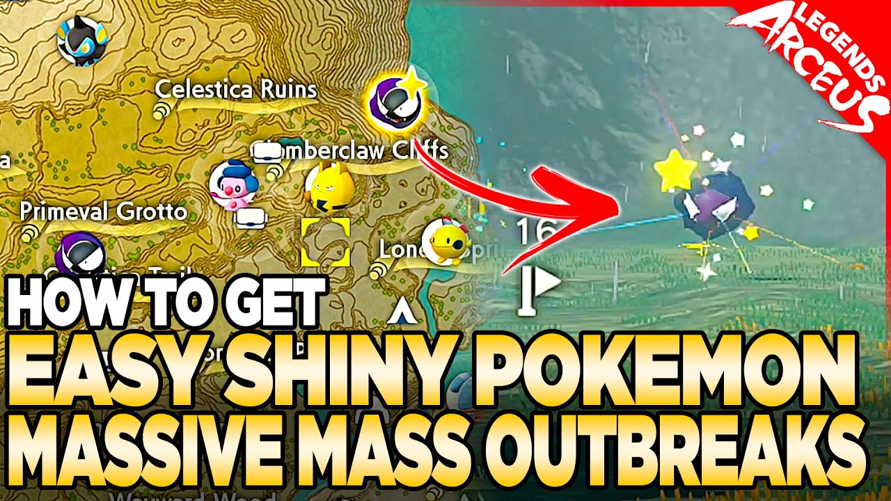 V1.1 Easy Shiny Pokemon in MASSIVE Mass Outbreaks - Pokemon Legends Arceus Daybreak