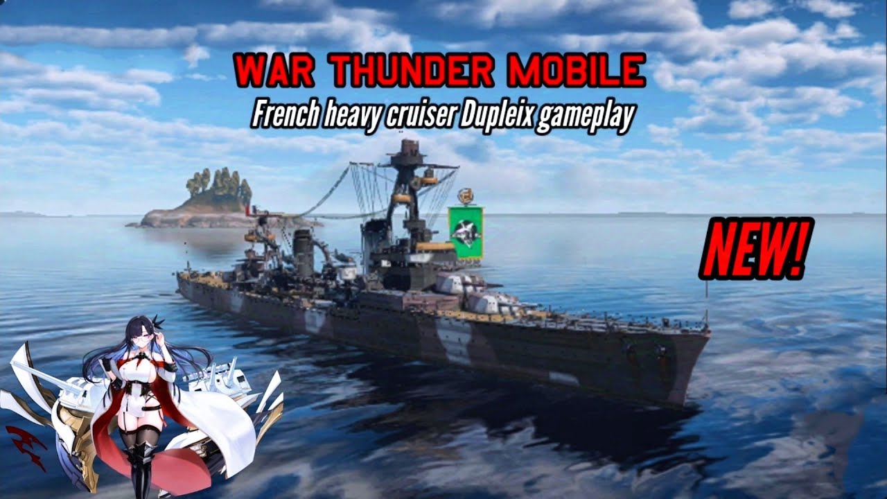 NEW! Dupleix gameplay: The French Navy received another ship in the game! - War Thunder Mobile