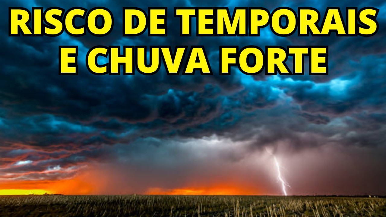 ATENÇÃO: INMET COM ALERTA DE TEMPESTADES E CHUVAS INTENSAS NO SUL SUDESTE E CENTRO NORTE NESTA SEXTA