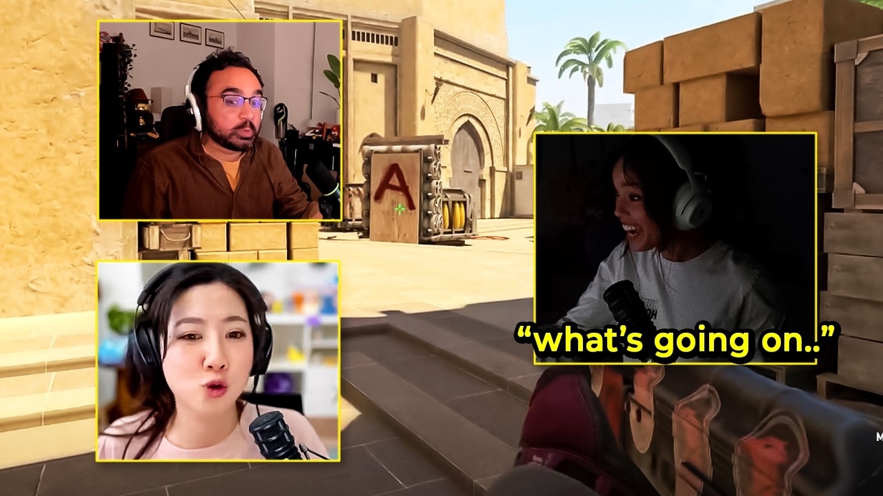 Valkyrae Catches FSLR Playing Without Her... (again)