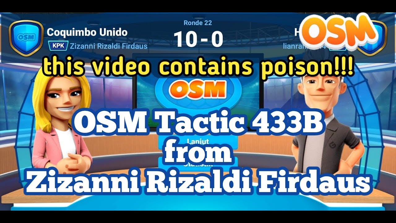 OSM Tactic 2021!!! 433B Tactics version of master Zizanni RF. Auto WIN!!! (english version)