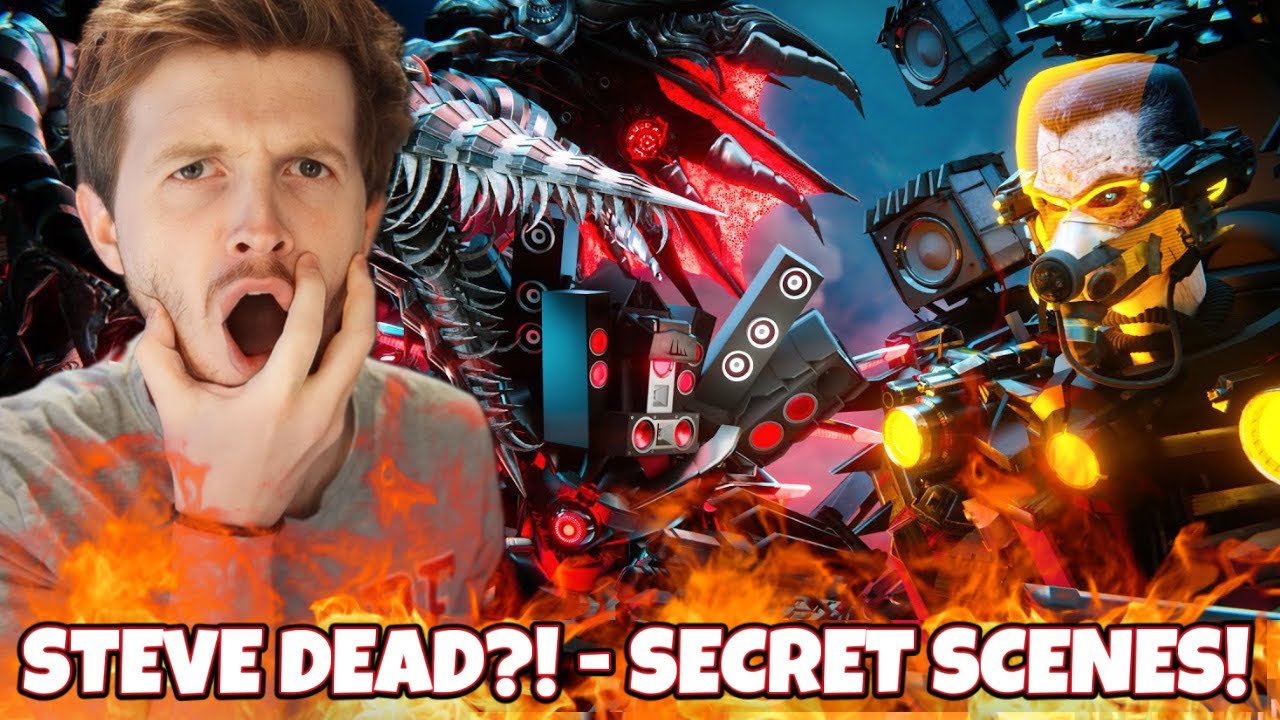 STEVE IS DEAD?! skibidi toilet multiverse - season 12 -  SECRET SCENES REACTION!!