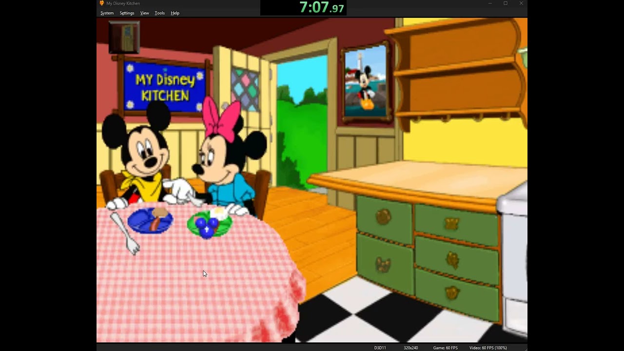 My Disney Kitchen Speedrun ps1 12:52 (big breakfast, cake and cheese destroy%) speedrun