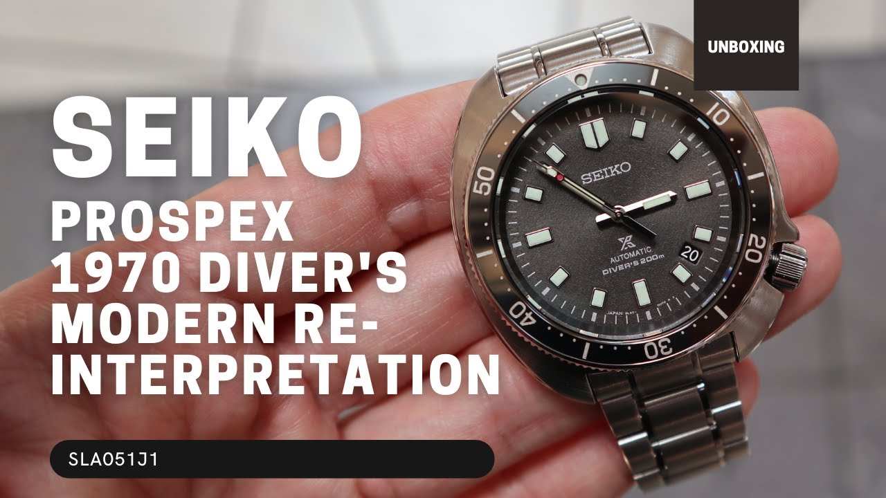 UNBOXING SEIKO PROSPEX 1970 DIVERS MODERN RE-INTERPRETATION SLA051